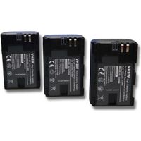 3 batteries de remplacement pour Canon EOS 5D MARK II, III, EOS 6D, 7D, 60D, 60DA, 70D - Remplace: LP-E6 - Technologie: Li-Ion - …