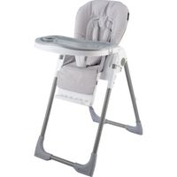 Chaise haute bébé ultra compacte - X ADVENTURE - Réglable - Gris - Ceinture 5 points