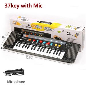 PIANO Clavier de piano numérique portable avec microphone pour enfants,orgue électronique,jouets musicaux pour garçons - 37key with Mic