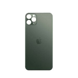 Vitre Arrière De Remplacement Pour IPhone 11 - Avec Gros Trou Noir Et Adhésif - Neuf - Modèle Universel