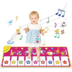 Lobyoh Tapis Piano Enfant avec 8 Animaux, Tapis de Danse, Tapis de Jeu  Musique, Cadeaux d'anniversaire, de Noël, Jouets Musicaux pour Bébés  Garçons Filles