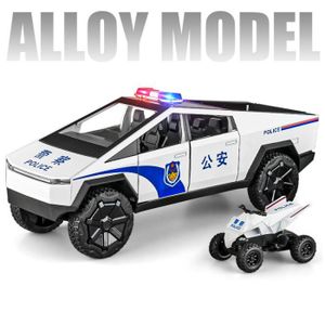 VOITURE - CAMION Police blanche sans boîte - Jouet Camion Tesla Cyb