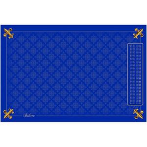 CARTES DE JEU Tapis de cartes belote excellence bleu 40 cm x 60 