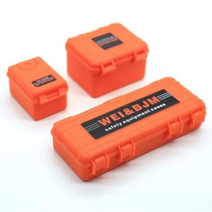 BOITE DE RANGEMENT Orange - 3 pièces boîte de rangement en plastique 