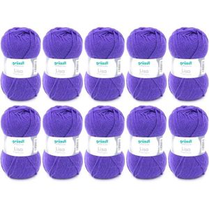 LAINE TRICOT - PELOTE Fil À Tricoter Et À Crocheter Lisa Premium Uni (Do