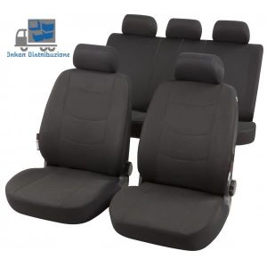 Noir - Bleu fonc/é Lupex Shop 17239-01 Housses de si/ège Deux-color/és pour Ford Focus