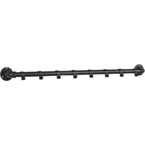 DEO Etagères Industriel Vintage Style Fer Pipe Étagère Mur Suspendu Porte-Manteaux Étagère Salon Meubles Bibliothèque 1 pc Stockage 