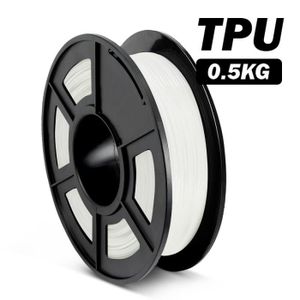 JAYO Imprimante 3D Filament TPU Shore 95A 0.5KG/500G Bobine TPU Bleu Précision de +/-0,02mm TPU Flexible Filament 1.75mm JAYO Imprimante 3D Filament TPU Shore 95A 0.5KG/500G Bobine TPU Bleu Précision de +/-0,02mm TPU Flexible Filament 1.75mm