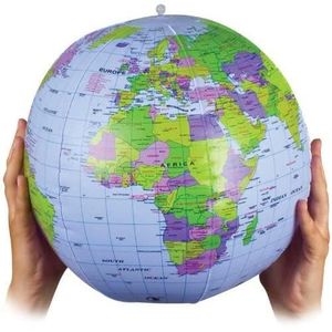 Bow-Up Globe 40 cm Carte du MONDE Atlas Terre Education Gonflable Jouet Balle Fête Cadeau