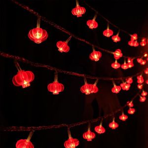 GUIRLANDE D'EXTÉRIEUR 6m 40leds lanterne rouge Guirlande lumineuse LED e