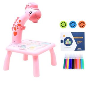 TABLE A DESSIN Dessin - Graphisme,Mini projecteur Led pour enfants,Table de dessin artistique,tableau de peinture,petit - Type Small--Pink GRF -A