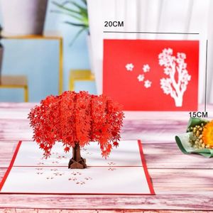 FAIRE-PART - INVITATION Faire-part - invitation,Carte de vœux Pop-Up en 3D pour couple,carte d'amour pour la saint-valentin,anniversaire- Maple[D1709]