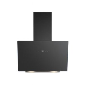 Hotte Murale Inclinée 60cm KKT KOLBE – Acier Inoxydable Et Verre Noir, Classe A+++, BASE6004S
