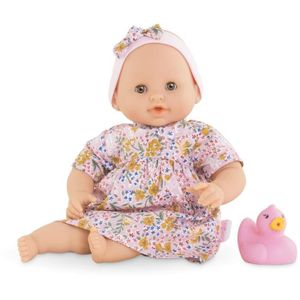 JOUET DE BAIN Poupée bébé bain Calypso en robe + canard - Coroll