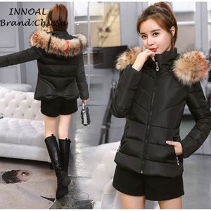 Doudoune Courte Femme Noir Avec Capuche Fourrure Cdiscount