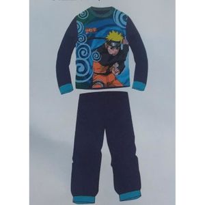 PYJAMA Pyjama Polaire Enfants 2 Pièces Bleu Marine Naruto