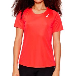 T-SHIRT MAILLOT DE SPORT Haut de sport Femme Nike Race Top - Orange fluo - Dri-Fit