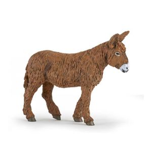 FIGURINE - PERSONNAGE Figurine animalière - PAPO - Baudet du Poitou - Marron - Pour enfants à partir de 3 ans - Utilisation extérieure
