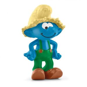FIGURINE - PERSONNAGE Figurine Schtroumpf fermier - SCHLEICH - 20837 - Enfant - Mixte - Bleu - Extérieur