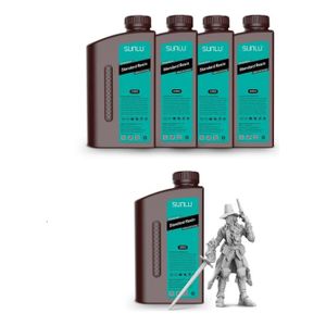 Résine 3D Grise 1KG - Résine UV LCD Rapide Photopolymère Standard 405nm Améliorée Pour Imprimantes LCD