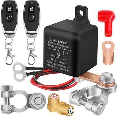 Commutateur Isolateur De Batterie 12V/24V,Coupe Circuit Batterie De Terminal Connexion De Batterie De Voiture Pour Moto Voiture Camion Bateau Vehicule Tracteur Camping Car 86968139