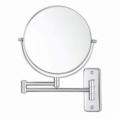 Cosmétique Miroir Miroir de Maquillage Miroir Debout Miroir de table avec 2 fois Zoom-Chrome