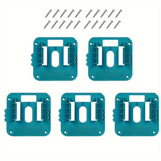 Lot De 5 Porte-outils Muraux Pour Visseuse Sans Fil Makita 18 V Et