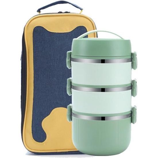 Boîte Isotherme Alimentaire 1200 Ml – Garde Au Chaud 6-12 Heures – Étanche, Avec Cuillère – Pour Pique-nique, Randonnée, Travail