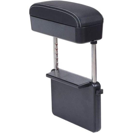 Accoudoir Console Centrale Universel Pour Voiture - Rangement Coulissant - Noir - Pour Dacia Et Autres