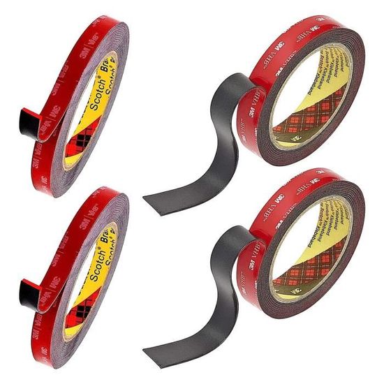 Ruban Adhésif Double Face Extra Fort - 20 Bandes Avec Languette De Retrait Facile - Idéal Pour Réparer écrans LCD, Téléphones, Tablettes
