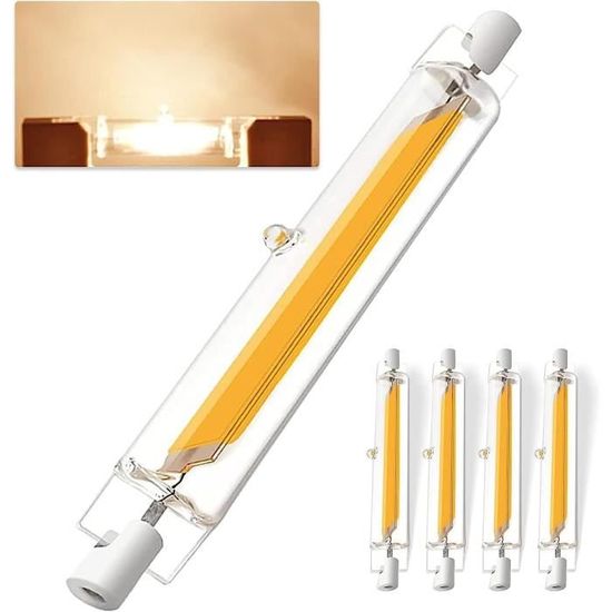 Ampoule R7S LED 78mm Dimmable,LED Ampoules Blanc Chaud 3000K