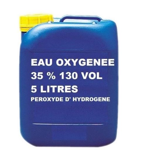 EAU OXYGENEE 35 130 VOLUME PEROXYDE D' HYDROGENE eau oxygéné 5 LITRES Cdiscount Au quotidien EAU OXYGENEE 35 130 VOLUME PEROXYDE D' HYDROGENE eau oxygéné 5 LITRES Cdiscount Au quotidien