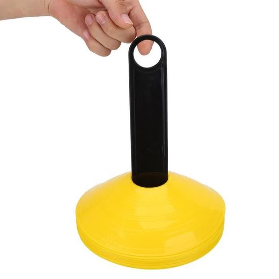 BLANCHE - Marqueurs de Football, 10 pièces, cônes plats pour Sports de