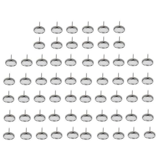 50 Boutons En Cristal Strass 25 Mm Pour Capitonnage - Canapé, Lit, Tête De Lit - Boucle Métal & Kit Couture Inclus - 11