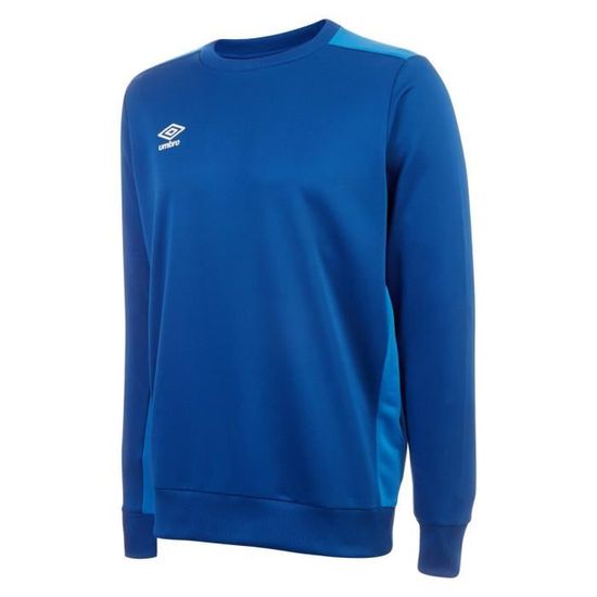 Pull Homme Umbro Bleu XL - Sweat Col Rond, Logo, Sportswear, 65% Polyester 35% Coton