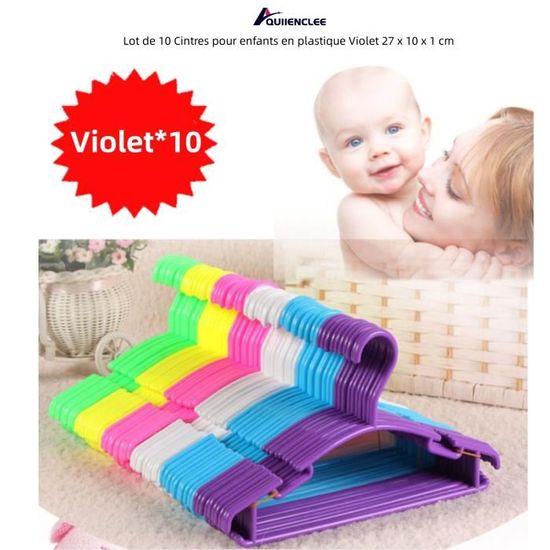 Rangement Vêtements Lot De 10 Cintres Enfant Hangerworld - 30cm - Couleurs Mélangées - Pour Bébé Et Tout-Petit Cintres Plastique Enfant Rangement Vêtements Lot De 10 Cintres Enfant Hangerworld - 30cm - Couleurs Mélangées - Pour Bébé Et Tout-Petit Cintres Plastique Enfant
