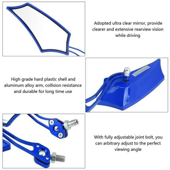 Rétrovisur vélo rétrovisur rotation 360° réglabl 22,2 mm au millur prix