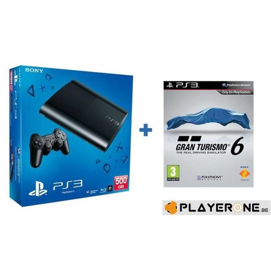 Console PS3 ULTRA SLIM 500 Gb Gran Turismo 6 BUN Cdiscount Jeux vidéo