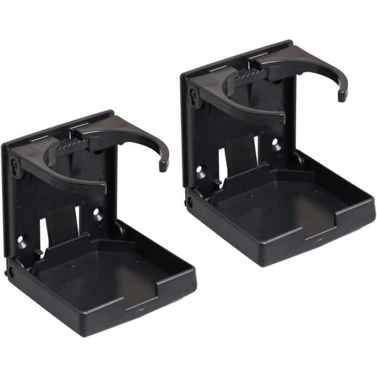 Porte-gobelet Voiture Universel – Lot De 2 – Fixation Ventilation Réglable – Pliable Et Rotatif 360° – Supporte Jusqu’à 1 Kg – Pour Tasses, Canettes, Bouteilles