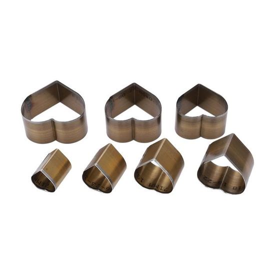 8 Matrices De Découpe Cuir Round - Acier Allié - Diam. 25 à 60mm - Pour Poinçonnage Cuir Et DIY