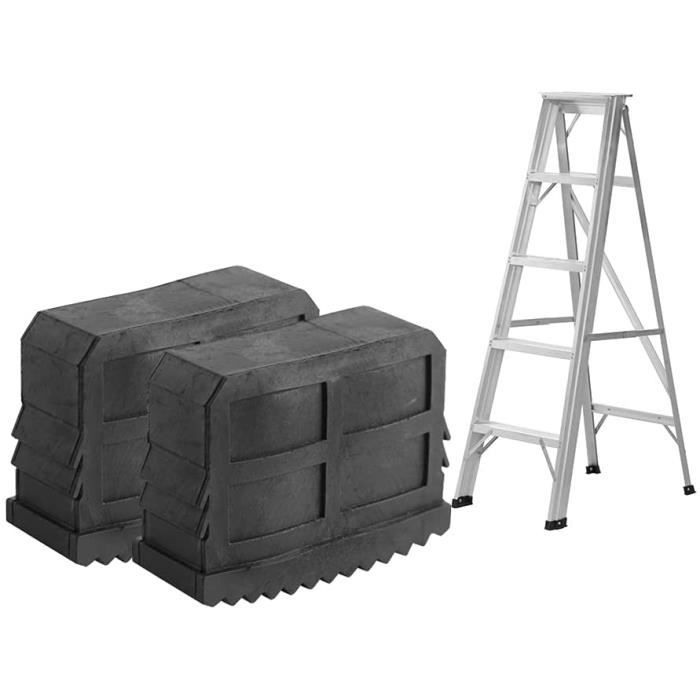 4 Pieds D'échelle Antidérapants En Caoutchouc – Protection Remplacement – Noir – Neuf