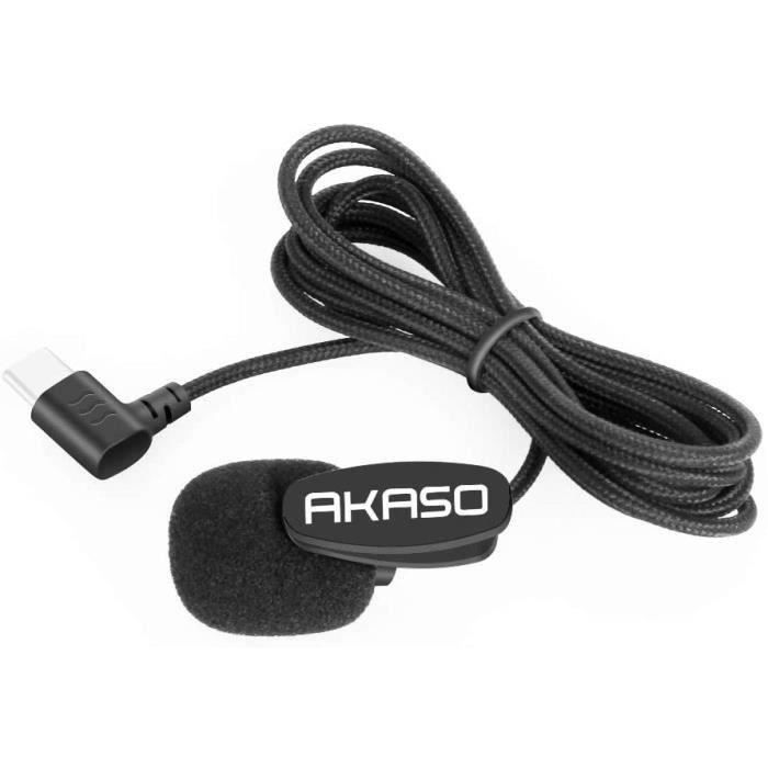 Caméra Sport AKASO Keychain Caméra d'Action 4K30FPS 20MP avec EIS 2.0 Mini caméra de vlog Enregistrement vidéo,Accéléré - Blanc