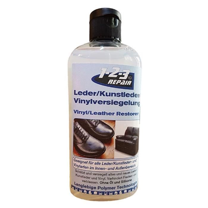 Liquide des soins universel pour cuir et cuir synthétique par 123RepairI Nettoyant pour chaussures en cuir incolore I Cuir de sce...