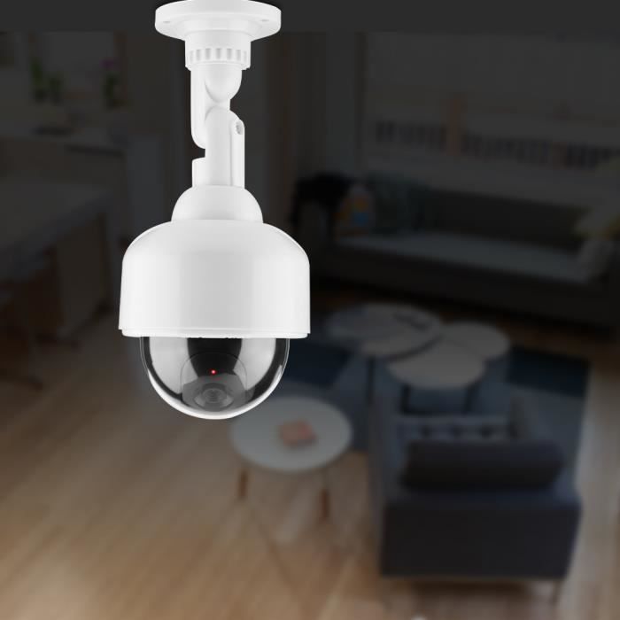 Caméra de sécurité à dôme virtuel et DEL clignotante pour surveiller la couleur au blanc
