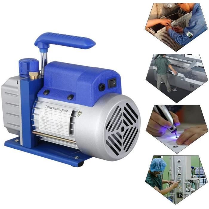 Pompe à Vide Electrique 220V / 50 Hz 180W Climatisation Outil de Réfrigération Systèmes de Réfrigération Climatisation 2.5CFM
