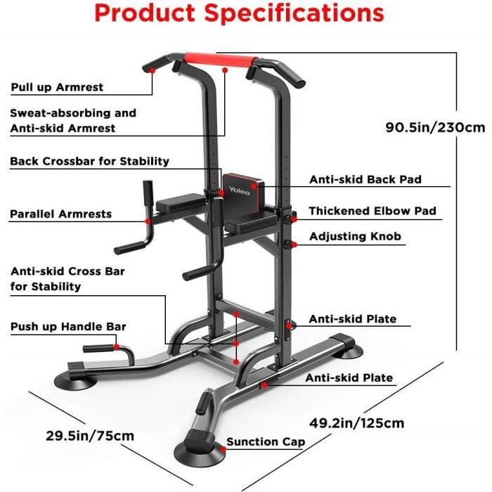 NOUVEAU Station de Musculation Mixte Chaise Romaine, Banc de Musculation