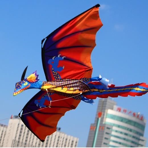 Cerf-volant, cerf-volant en plein air, 3D Dragon Kite Outdoor Cerfs-volants Enfants Sport Jouet-R