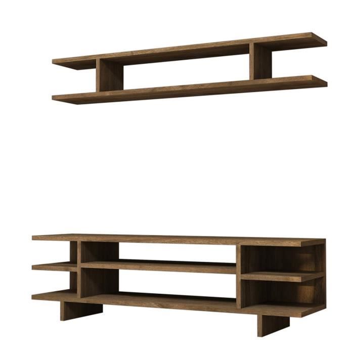 Meuble TV Sero 100 cm - Marron noix