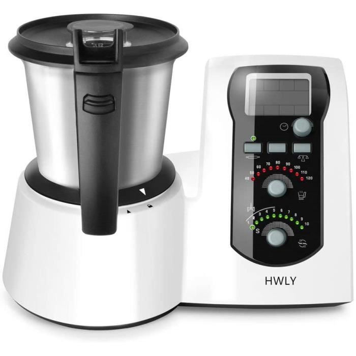 MULTIFONCTIONS Robot De Cuisson à Induction Mycook Easy, 1600 W, 2 Litres, Plastique, Noir, Acier Inoxydable, Blanc279
