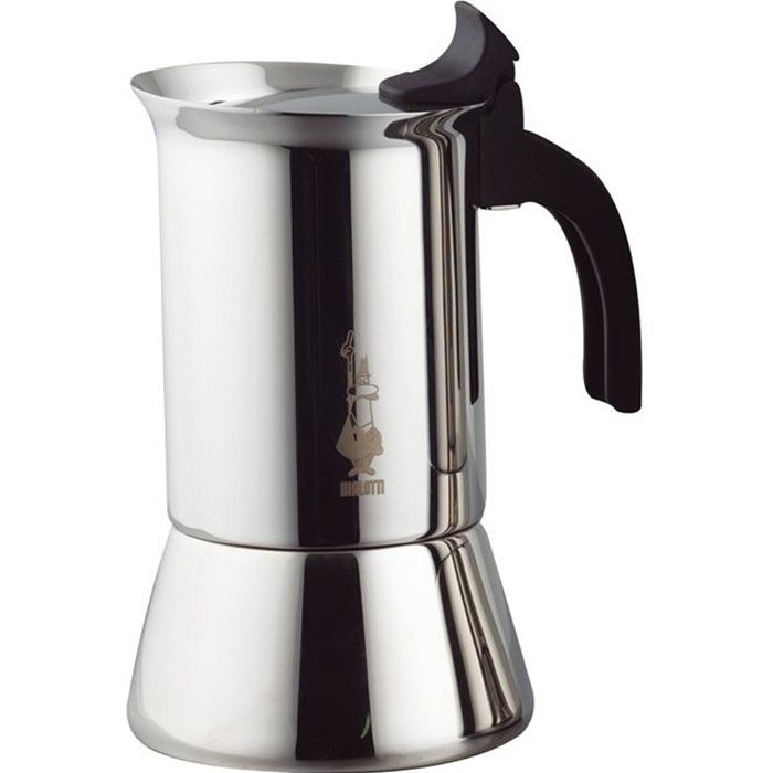 BIALETTI Cafetière INOX 10 Tasses VENUS INDUCTION
